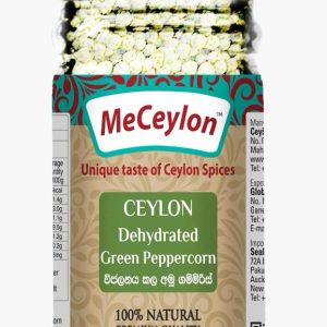 MeCeylon Dehydrated Green Pepper Whole Glass Grinder Bottle 30g