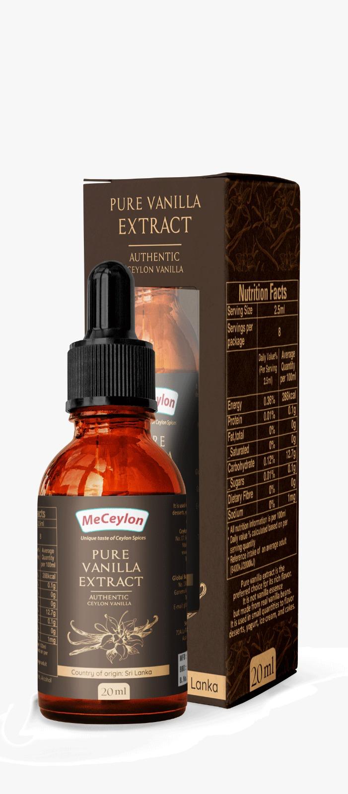 MeCeylon Vanilla Extract in Dropper Glass Bottle 20ml 2 MeCeylon Vanilla Extract in Dropper Glass Bottle 20ml - Image 2